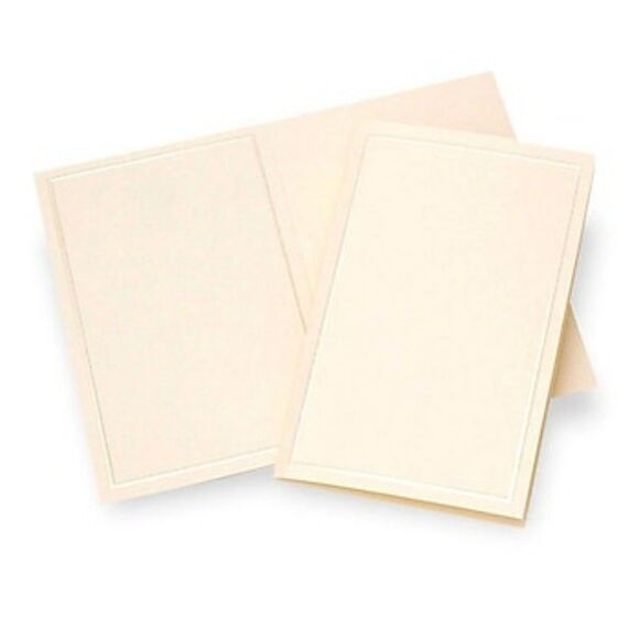 Gartner Pearl/Ivory 50 count Blank Invitation Program Wedding print at home - Picture 1 of 3